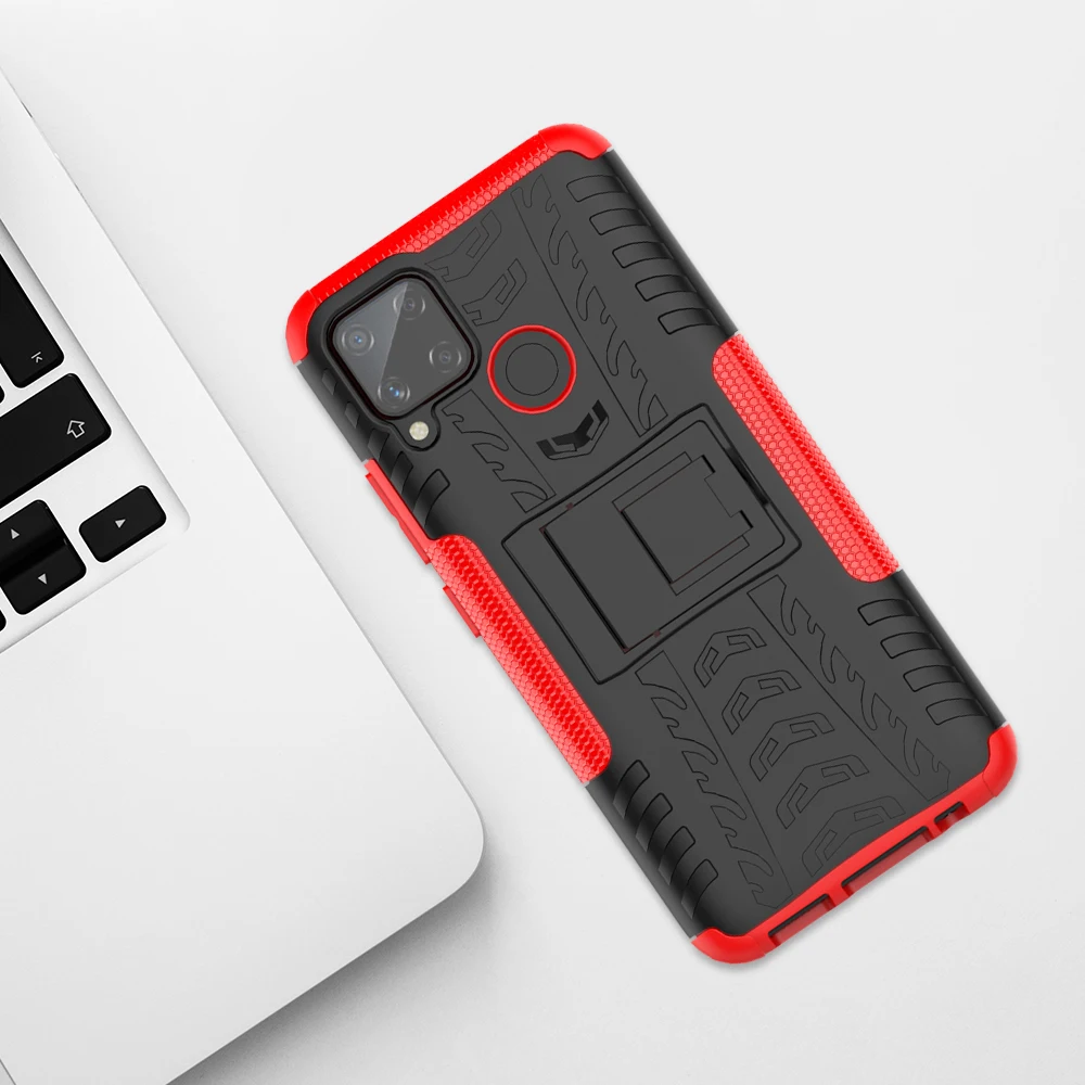 for oppo realme c15 c25 case c11 c12 c3 3 5 6 7 pro c17 cover anti knock heavy duty armor silicone phone bumper case realme c25 free global shipping