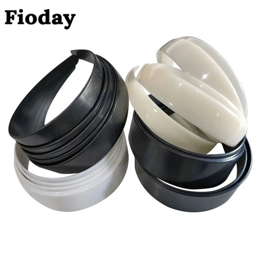 Пластиковая Плоская повязка для волос женщин и девочек черный белый цвет 10