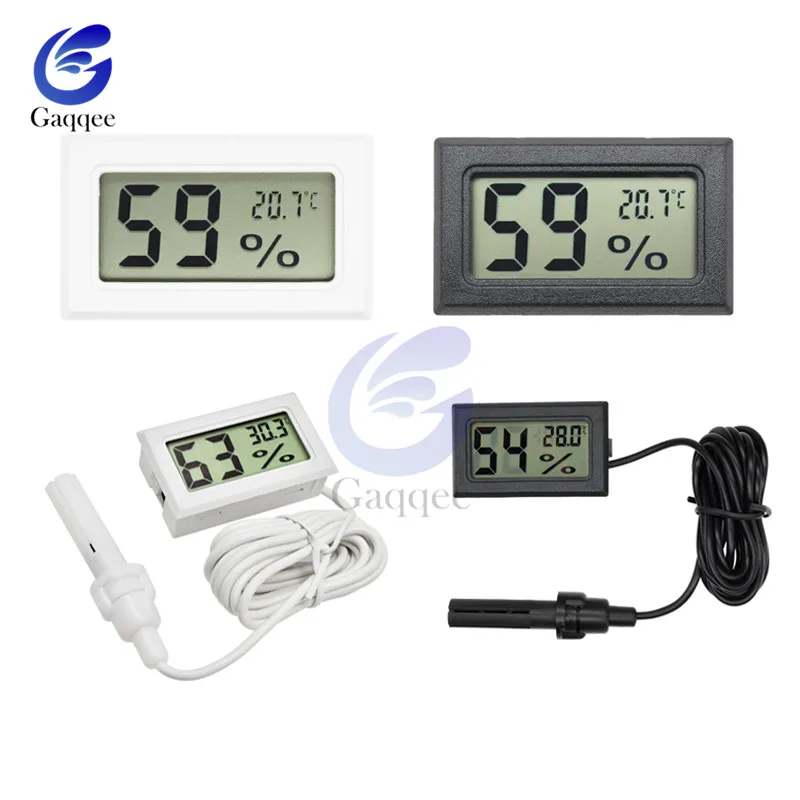 

Digital Temperature Humidity Tester Indoor Room Thermometer Hygrometer Temperature Sensor Humidity Meter LCD
