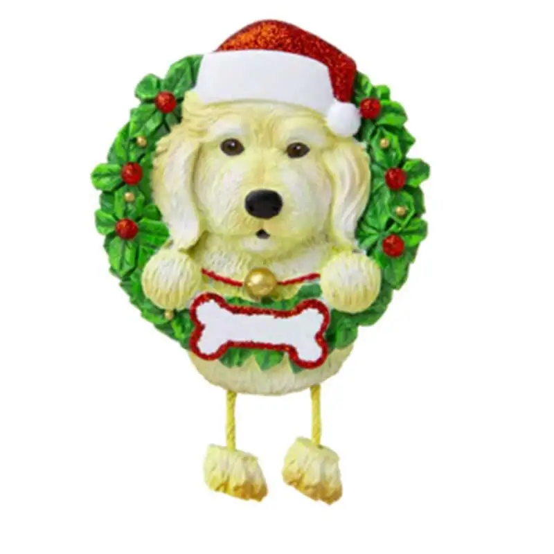 Colgante con mensaje de nombre para perros, adornos de Navidad de PVC para mascotas, nuevo adorno colgante para &aacute;rbol de Navidad, 2020-4