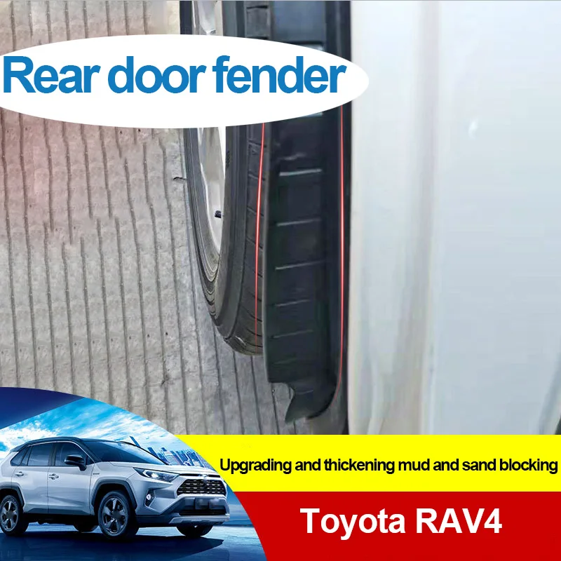

2Pcs Fender Car Mudguard Refit Rear Tire Fender Special Decoration for Toyota Rav4 Rav-4 2019 2020 2021 Mudguard for 2021 Rav4