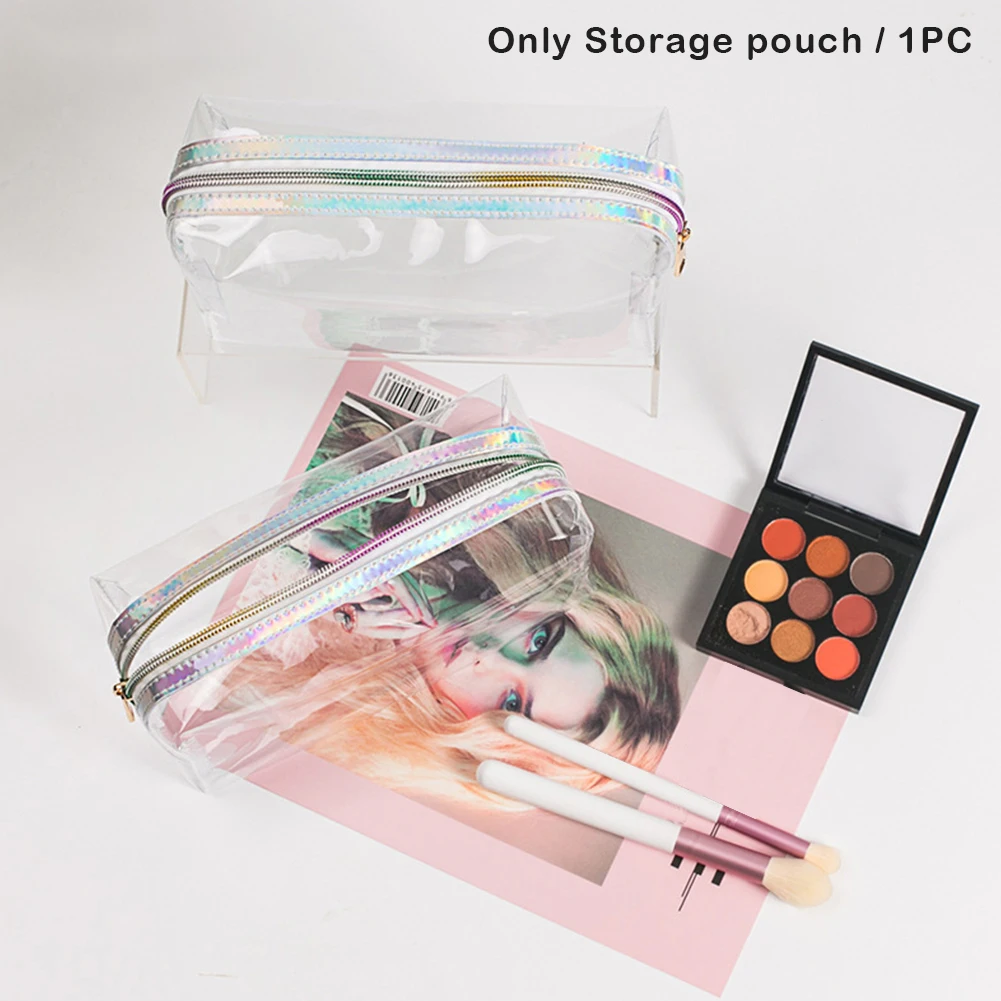 

Чехол для карандашей прозрачный из ПВХ, Легкая очистка, видимый Большой Вместительный универсальный портативный чехол для хранения, дорожн...