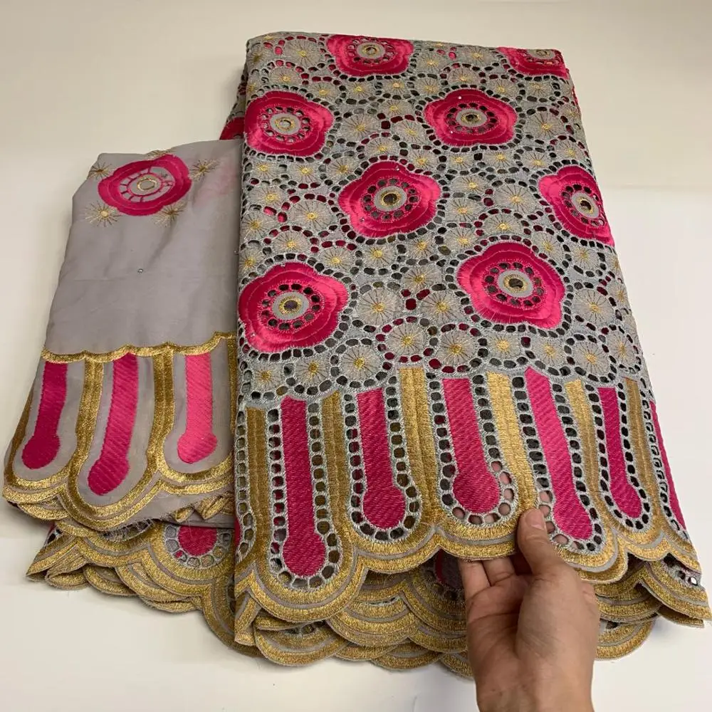 STILL FLY dubai fabric bridal lace with stones hot sale swiss voile in switzerland scarf for women 5+2yards/lot | Дом и сад