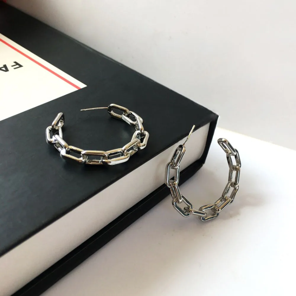 

European American Earring Hyperbole Style Contracted Fashion Personality Jewelry Stud Earrings Women Present Hollow Out Design