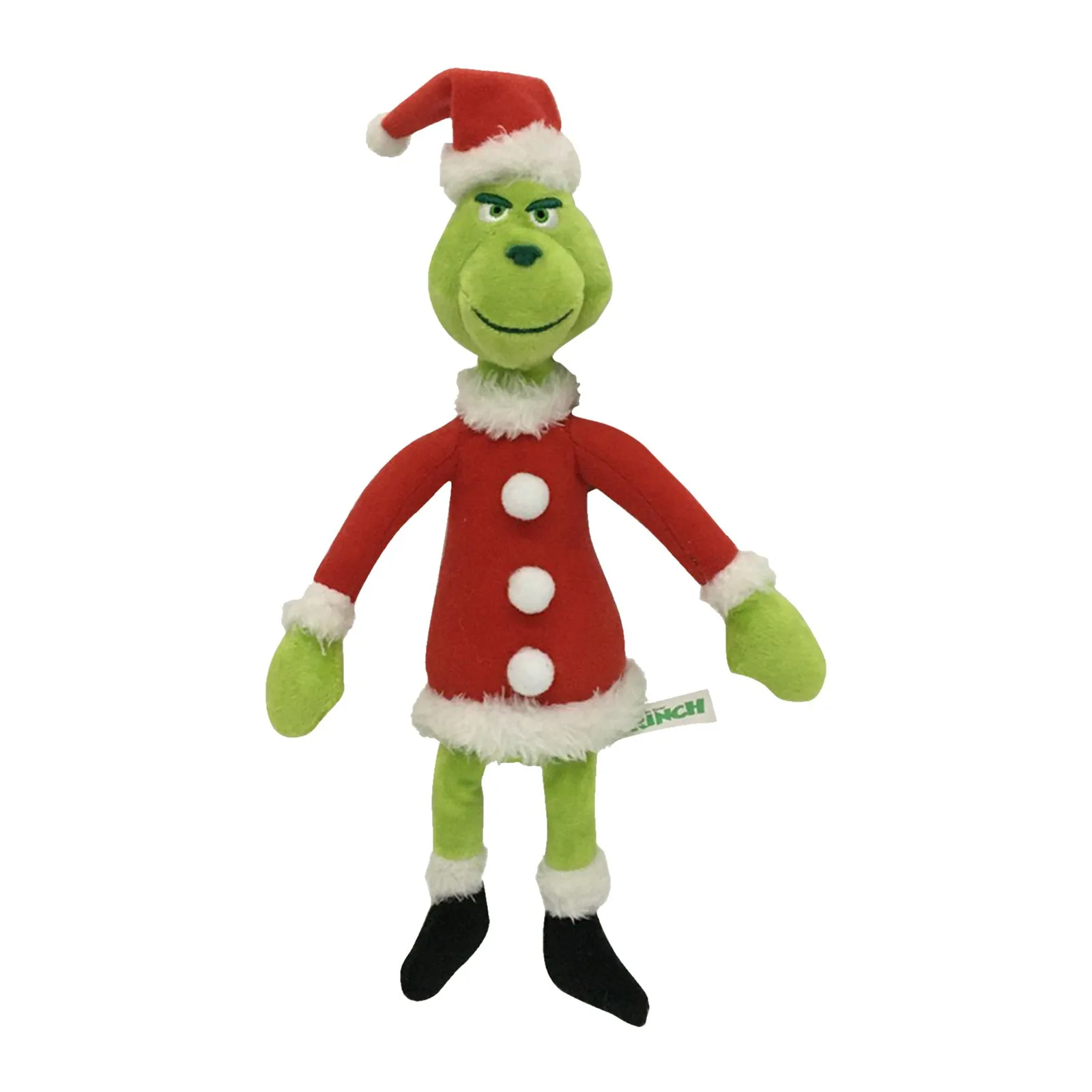 32cm Hot Greench Grinch Christmas Green Geek Plush Toys Soft Green Geek Dolls In Stock Wholesale Christmas Gifts New Party Decor
