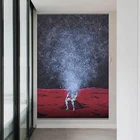 Абстрактный фильм Доктор Манхэттен Watchmen декоративная картина на холсте Настенная картина для гостиной постеры для спальни