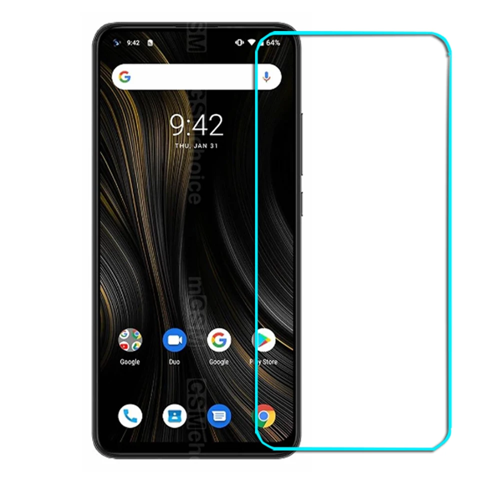 Закаленное стекло 9H 2.5D Защитная пленка для UMIDIGI power 3/UMIDIGI F2 6,5" взрывозащищенный прозрачный защитный чехол для ЖК-экрана