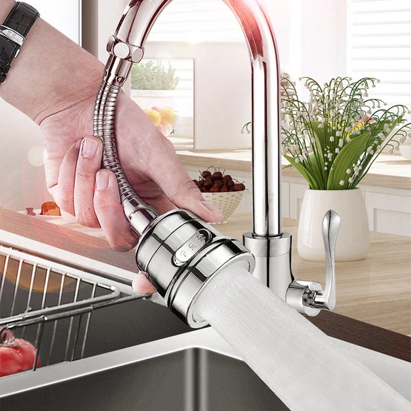 

Super Water Saving 360 Rotate Kitchen Tap Splash Filter Nozzle 3 Modes Adjustment K888