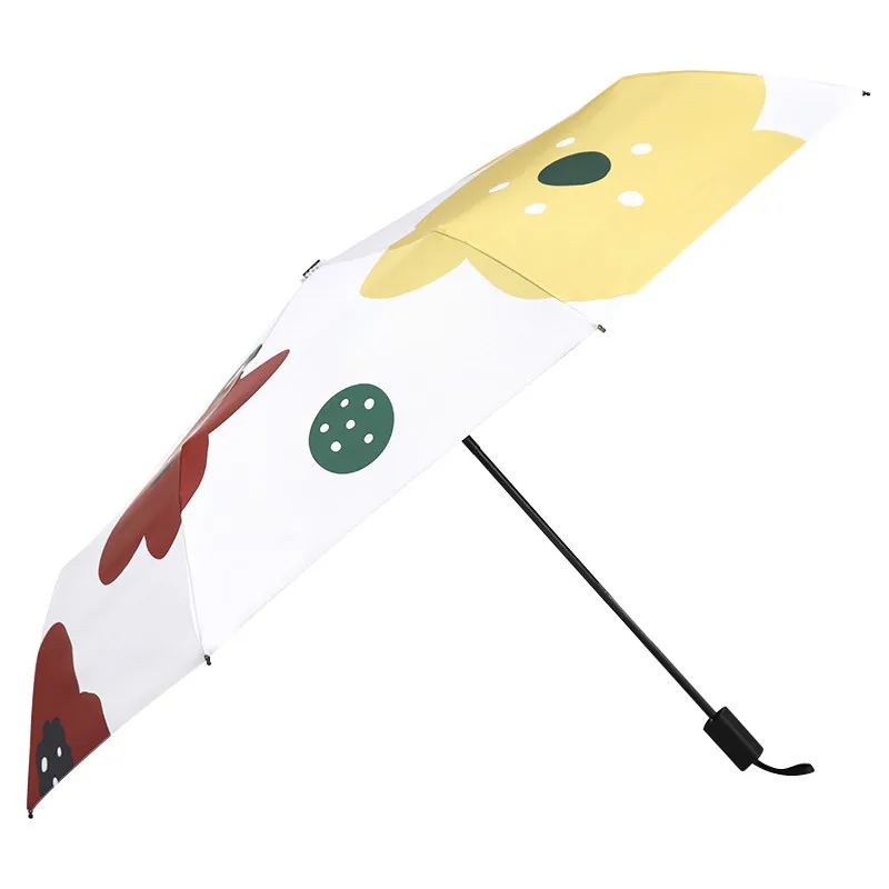 Сон складной зонт с цветком дождя Для женщин тройное складывание индивидуальный