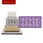 Цветочный кружевной дизайн искусственная Свадебная сетка трафареты форма для торта ткань форма для торта инструмент для украшения тортов жаростойкая посуда