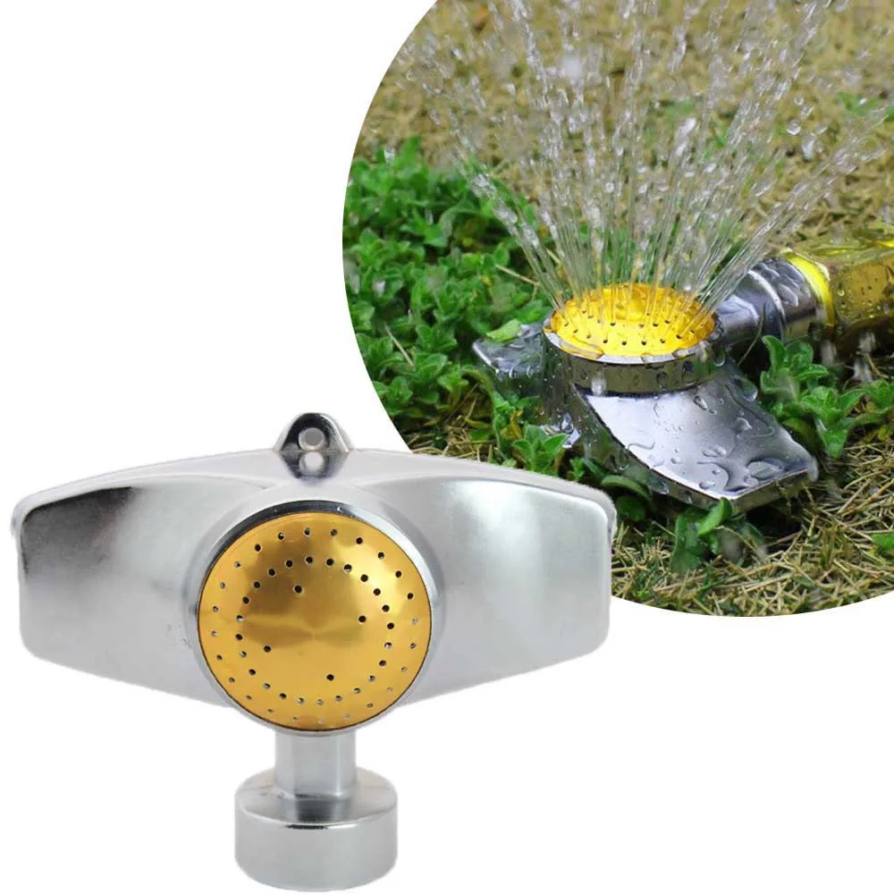 

Zinc Alloy Metal Circular Spot Sprinkler Automatic 360° Garden Irrigation Lawn Sprinkler Watering Spray Gardening Sprinkle 2019