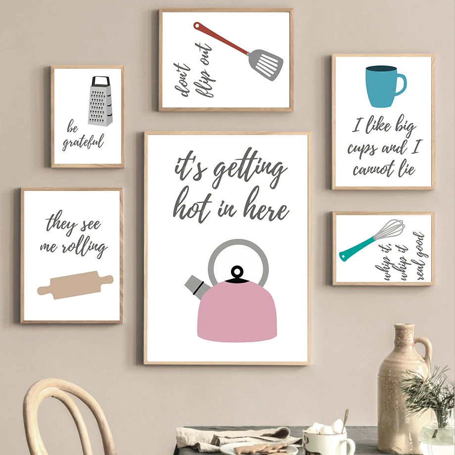 

Interesting Kitchen Tools Quotes Lyrics Food Wall Art Canvas Painting Posters And Prints Wall Pictures For Living Room Decor