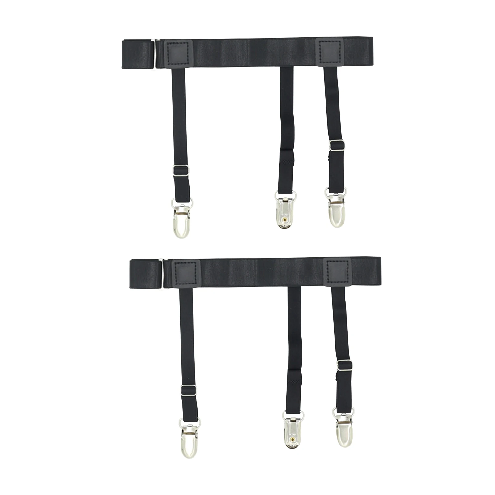 

2pcs Suspender Elastic Universal Fixing Non Slip Shirt Stay Belt Suit Comfortable Dress Tidy Uniform Adjustable Length Men Women
