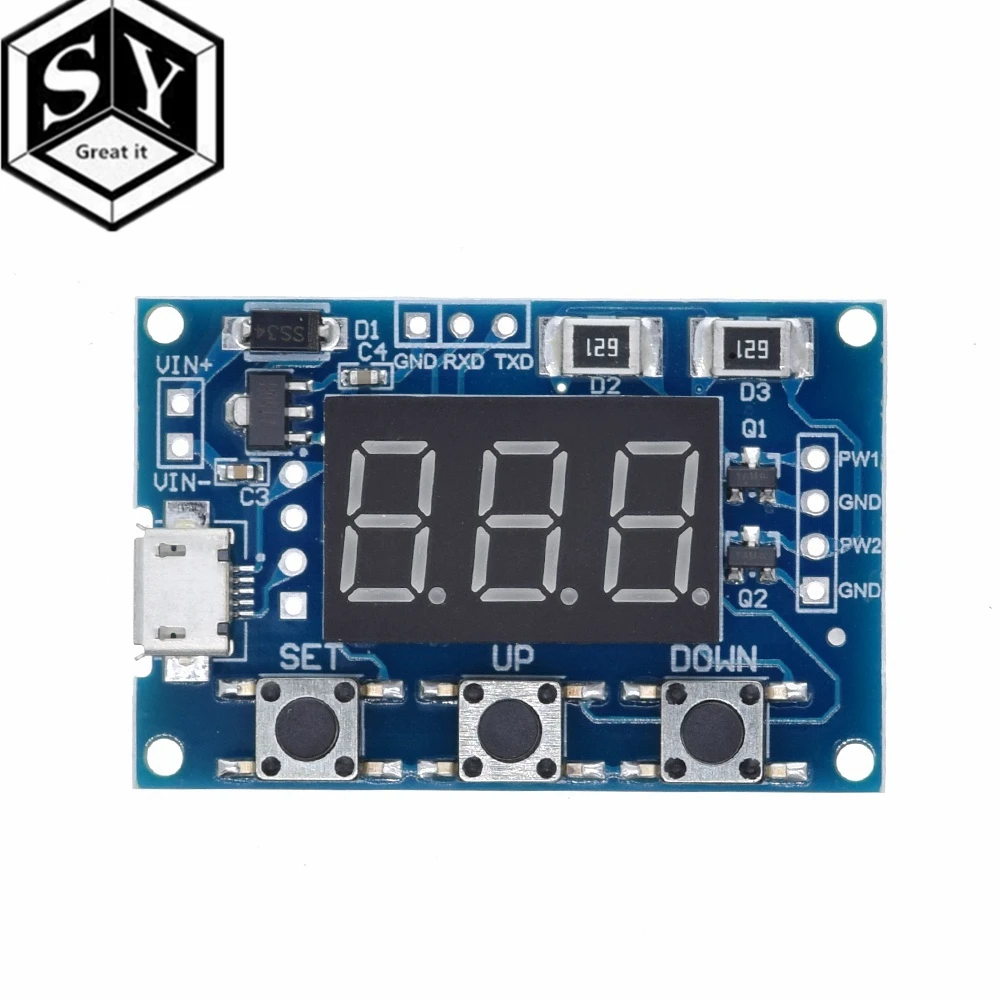 1 шт. DC5 30V/Micro Usb 5 В мощность независимый генератор pwm 2 канала двойной способ