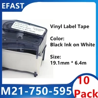 10 pack m21 750 595 label maker label tape ribbon cable wire marking labs fiber label tape ribbon for bmp21 plus