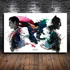 Мстители, Супермен против Бэтмена, Картина на холсте, Marvel, фотообои и печать, искусство, печать на холсте, домашний декор, подарок для мальчика