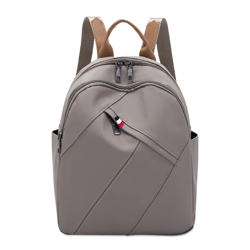 Известный бренд дизайн женский рюкзак сумка нейлон водонепроницаемый серый