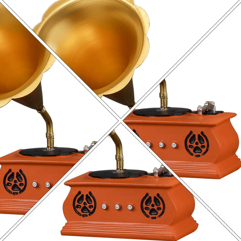 1 шт. фонограф Винтаж украшение для дома в классическом стиле орнамент Desktop