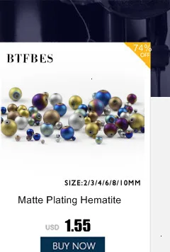 BTFBES бусины из натурального камня, розовое золото, бусины из гематита, 2, 3, 4, 6, 8, 10 мм, круглые бусины для рукоделия, ювелирных изделий, браслетов, ожерелий