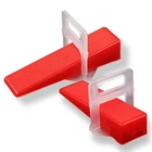 2 мм уровневые напольные поперечные разделители плитки Инструменты система выравнивания плитки 200 шт. 2,0 мм зажимы + 100 шт. клинья для плитки инструменты