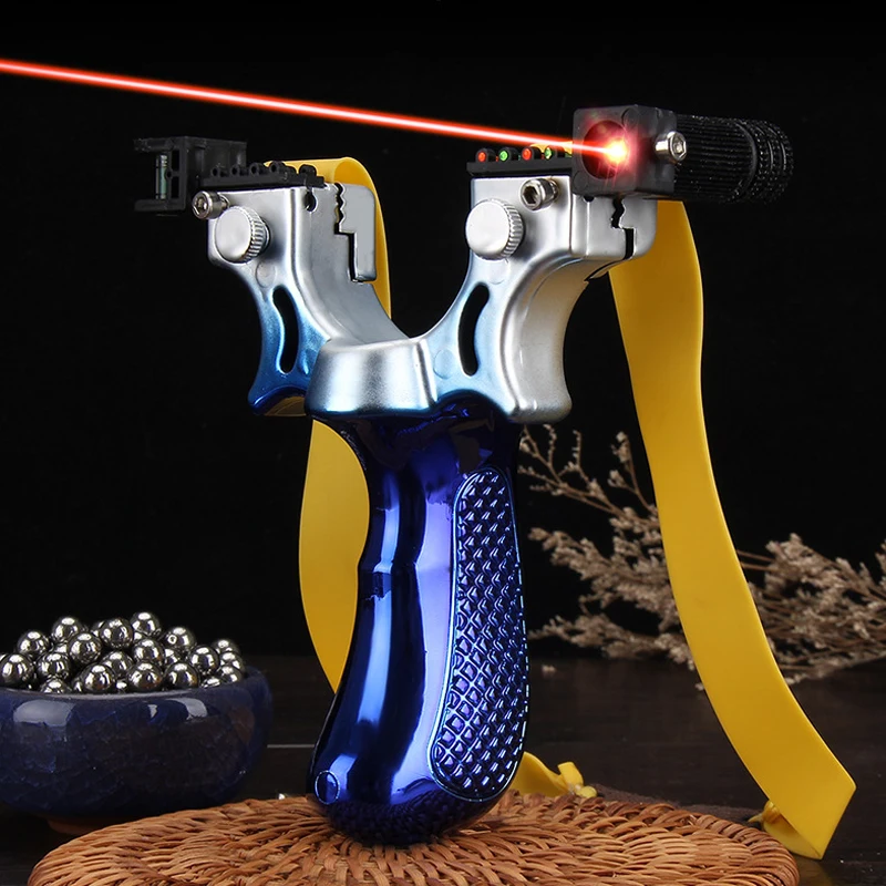 

New Product 98k Laser Slingshot High Precision Outdoor Fast Pressing Precision Infrared Slingshot Shooting Hunting Sling shot
