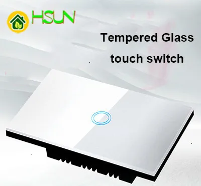 Сенсорный выключатель стандарта США 120 тип 1 комплект стеклянный сенсорный 110-240 в