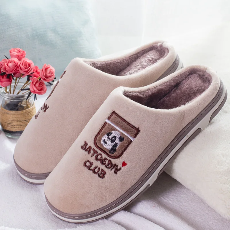 2019 г. Обувь женские зимние новые теплые домашние тапочки без шнуровки тканевые