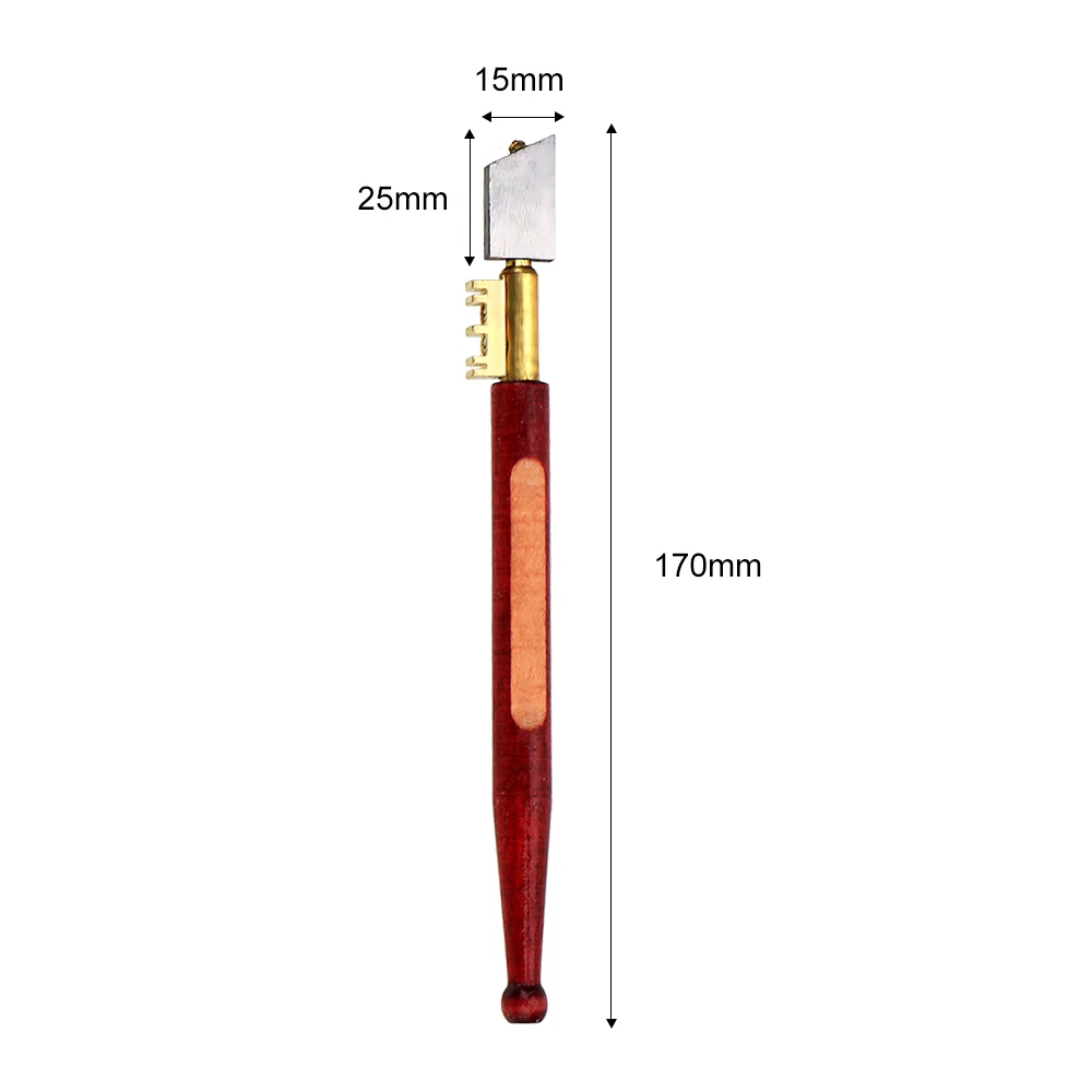 

Single Diamond Glass Cutter Sharp Knife 17mm Portable Glass Diamond Cutting Tool