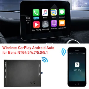 Автомобильный экран, беспроводной декодер CarPlay для Mercedes W166 W176 W205 W212 W218 W246 W207 W463 C207 C117 X156 X253 AndroidAuto Kit
