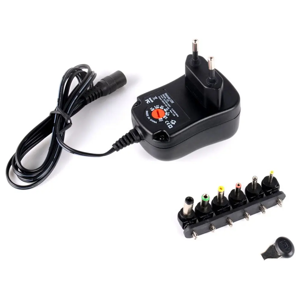 

3-12V 12W 1.2A AC/DC Power Supply Adaptor Universal Charger Adaptor with 6 Plugs Adjustable Regulated Power Adapter Dropshipping