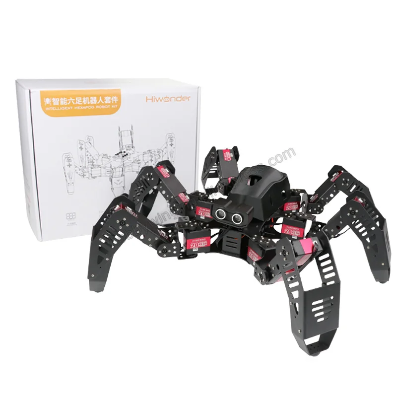 18 dof, алюминиевый Hexapod Spiderbot робот/Вторичный развивающий набор бионический паук Arduino программируемый Обучающий робот