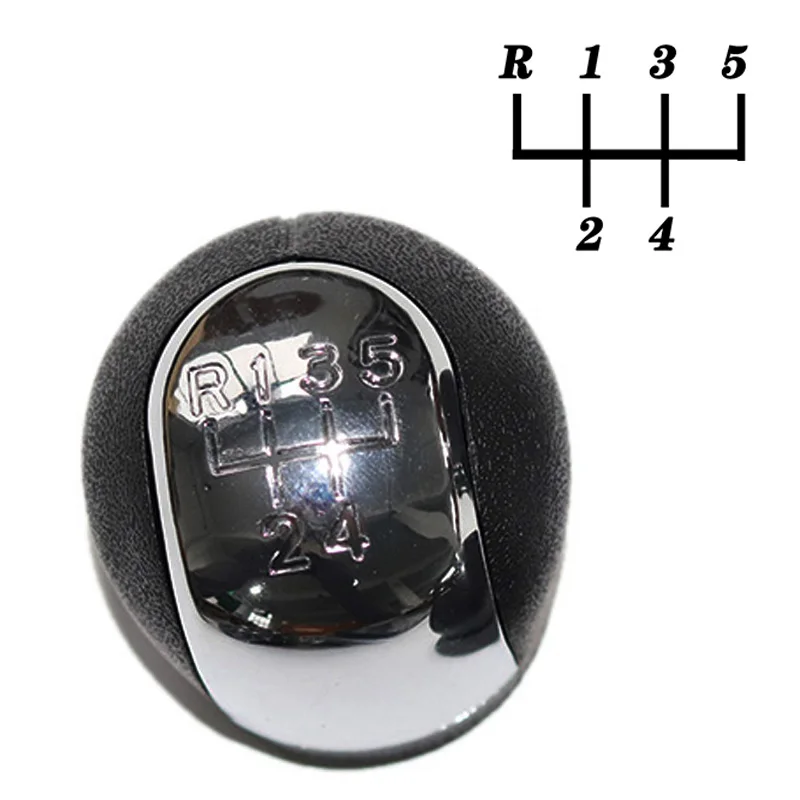 5/6 Скорость хром рукоятка для рычага переключения передач Ручка Гетры Загрузки