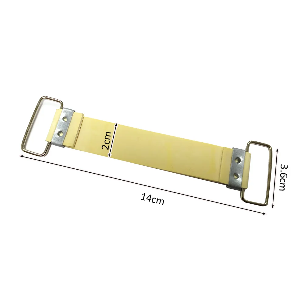Yellow 14.5x2.1cm Мотоциклетная батарея резиновый ремешок черный желтый Прочный фиксированный держатель для GY6 50cc 125 150cc китайский скутер мопед Багги запчасти - Цвет: Yellow 14.5x2.1cm