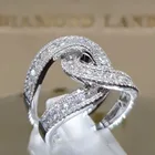 Креативное свадебное кольцо в форме бесконечности X для женщин, модное классическое обручальное вечерние льное ювелирное изделие, подарки