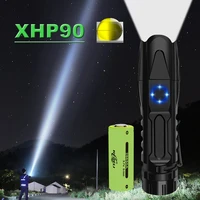 powerful tactical flashlight 18650 26650 high power led flashlights xhp70 xhp70 2 xhp90 linterna usb military ultra bright torch