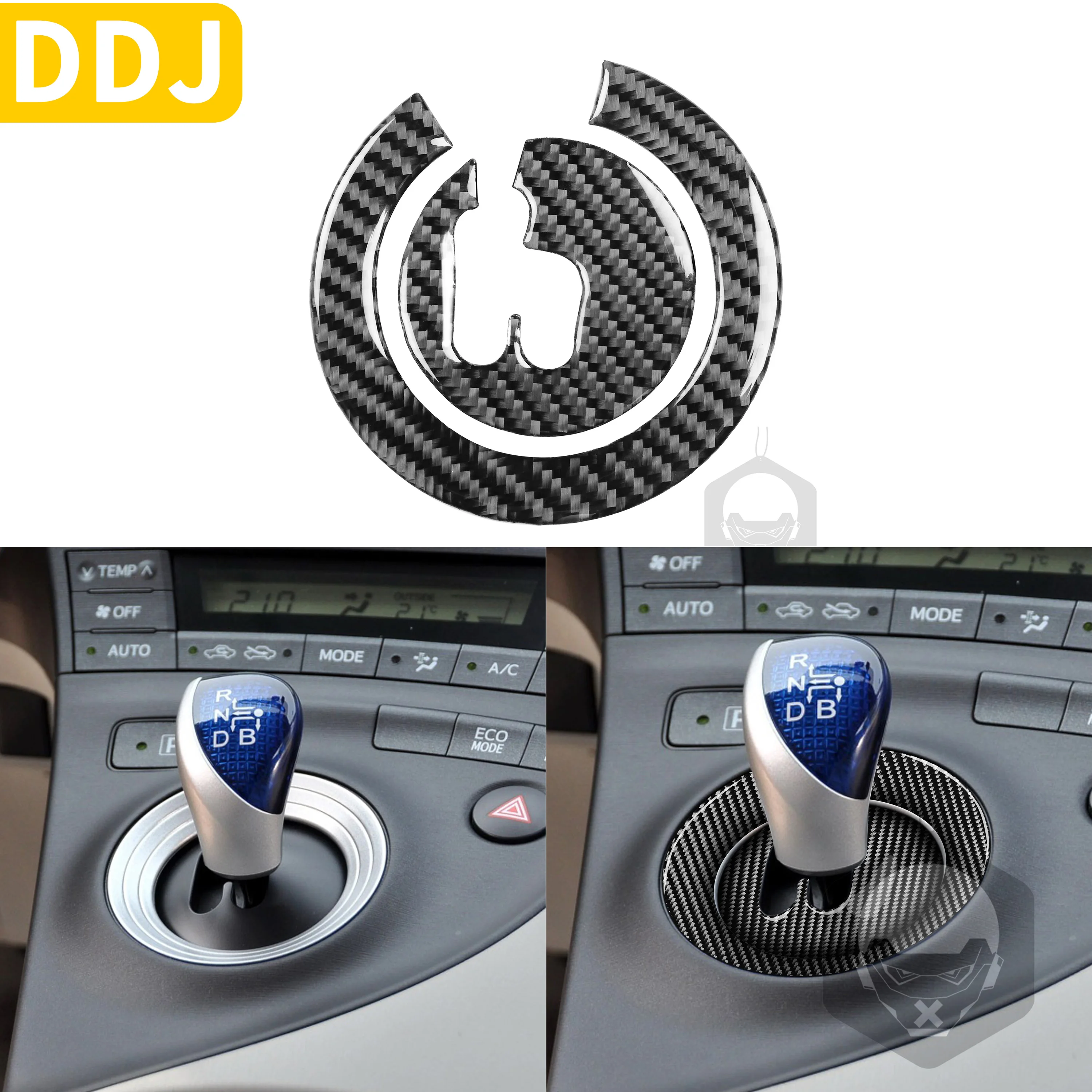 Для Toyota Prius XW30 ZVW30 ZVW35 2009 2015 Коробка передач из углеродного волокна Панель Базовая