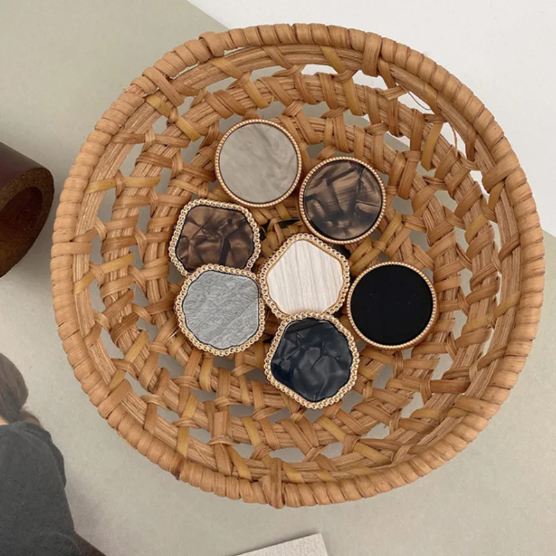 Металлическая занавеска на пуговицах декоративная ручка черная квадратная