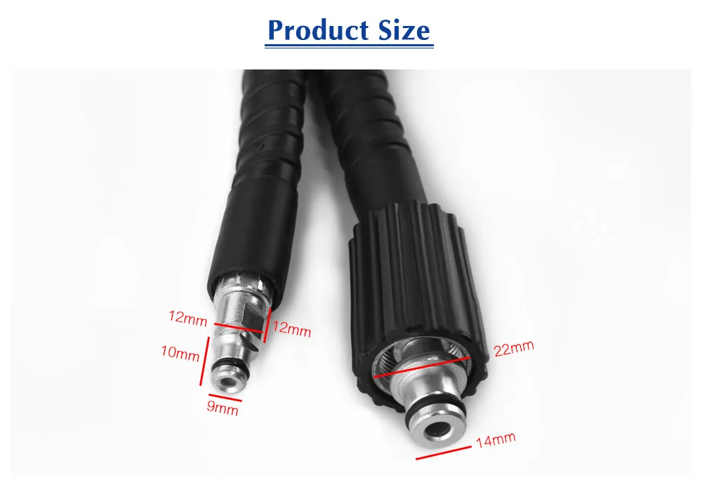 6 м 8 10 Автомобильная труба высокого давления очищающий шланг для мытья мойки моек