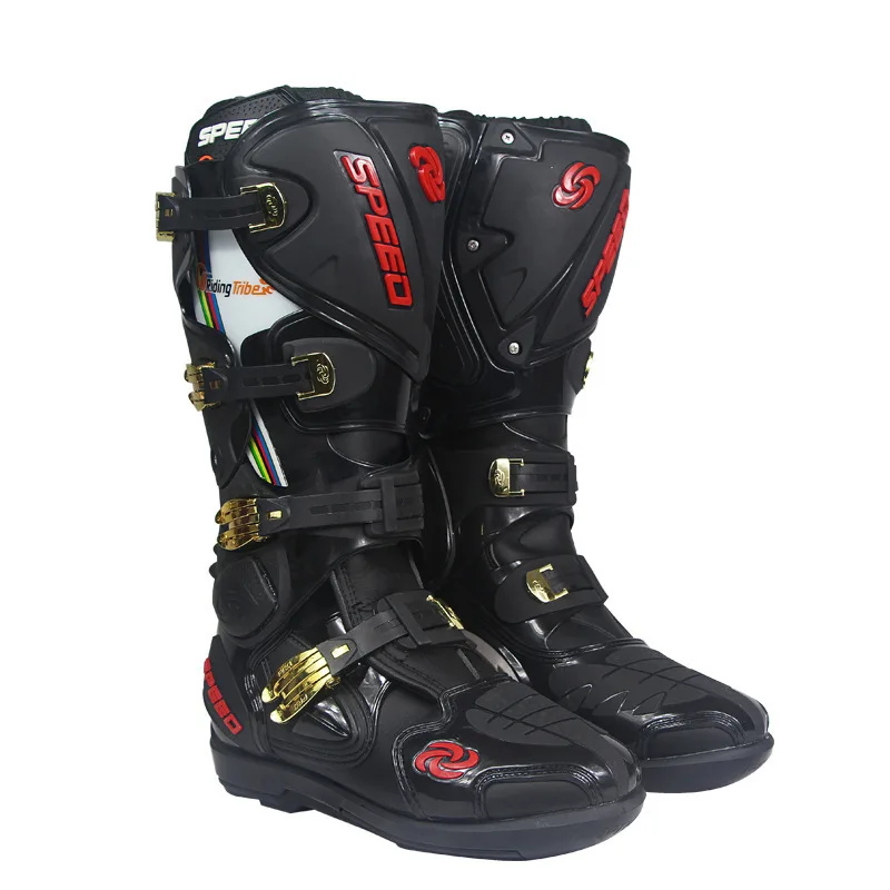 Байкерские байкерские ботинки с перекрестными ремешками Модная обувь круглым