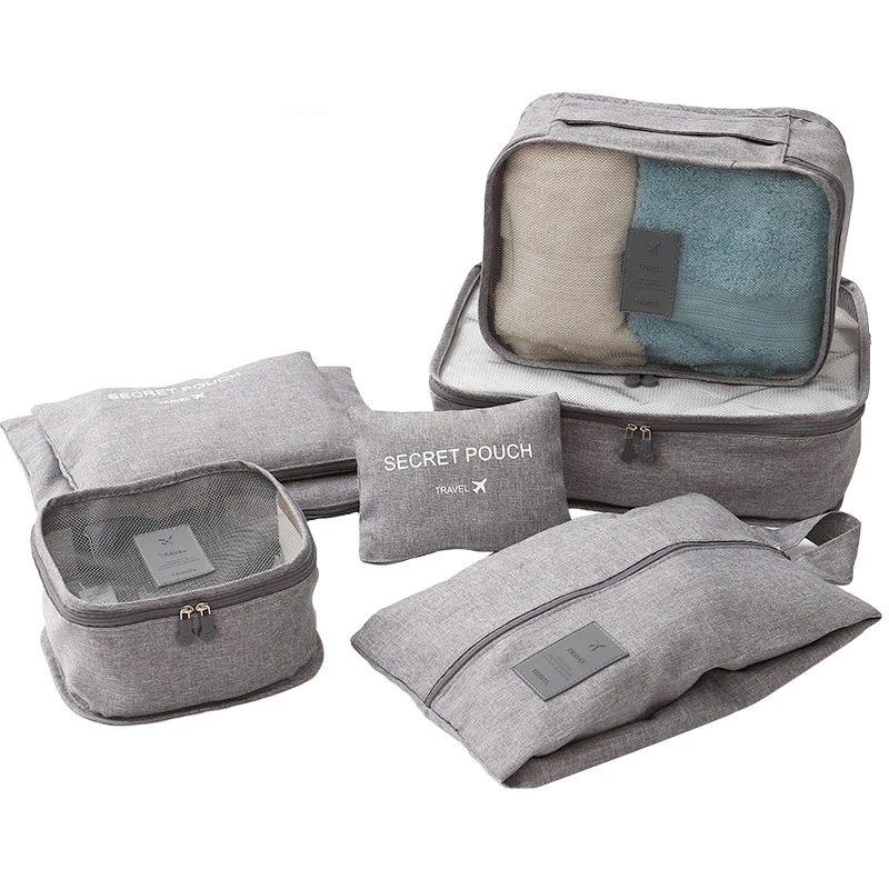 HHYUKIMI Brand Travel Bag Seven-piece Suit Underwear Storage Finishing Luggage Clothes Organizer Waterproof | Багаж и сумки