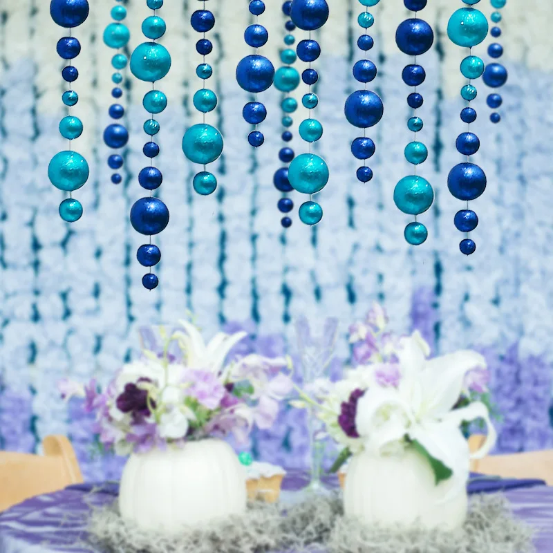 1 2 м эва сверкающий пастельный шар украшение из нитей для новогодних