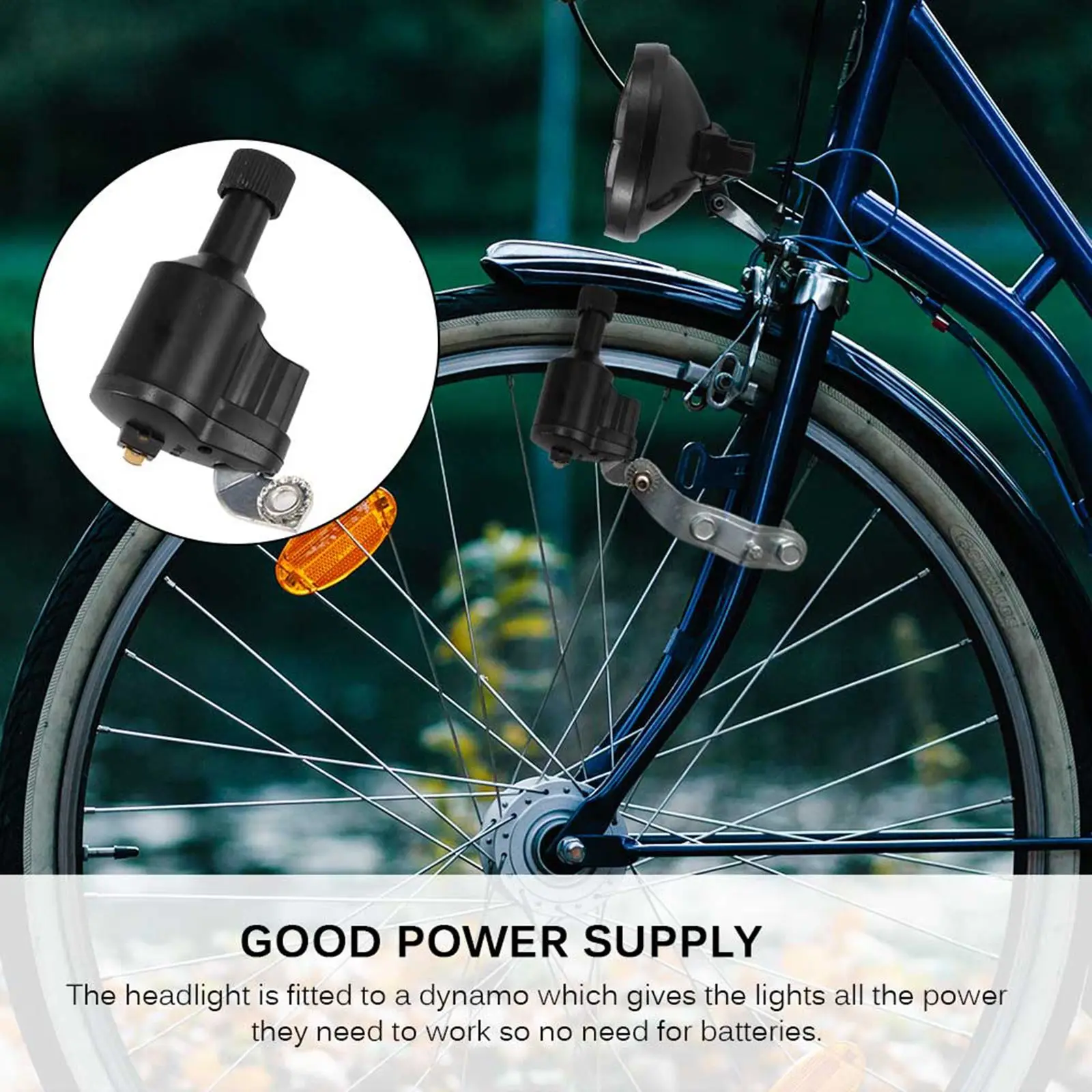 2021 New Generator Lamp Dynamo Mountain Bike Bicycle Light Set Headlight Tail Friction Accessories | Спорт и развлечения