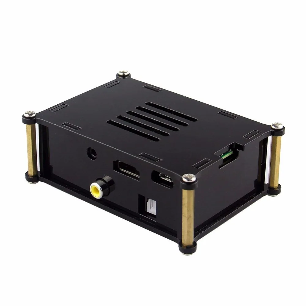 Raspberry PI цифровой звуковая карта I2S SPDIF оптический волокно Hi-Fi DiGi с акриловый чехол