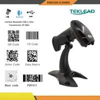 teklead usb wired 2 4g bluetooth portable barcode scanner 1d 2d qr bar code for russia cigarette box beer bottle