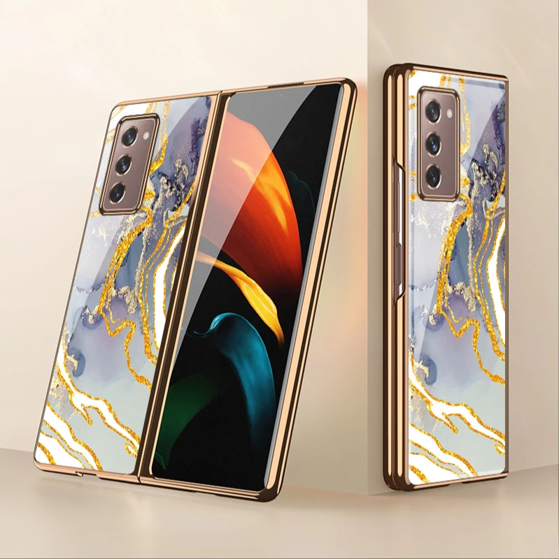 

Складной чехол для Samsung Galaxy W21, модель f9160 со стеклянным гальваническим покрытием