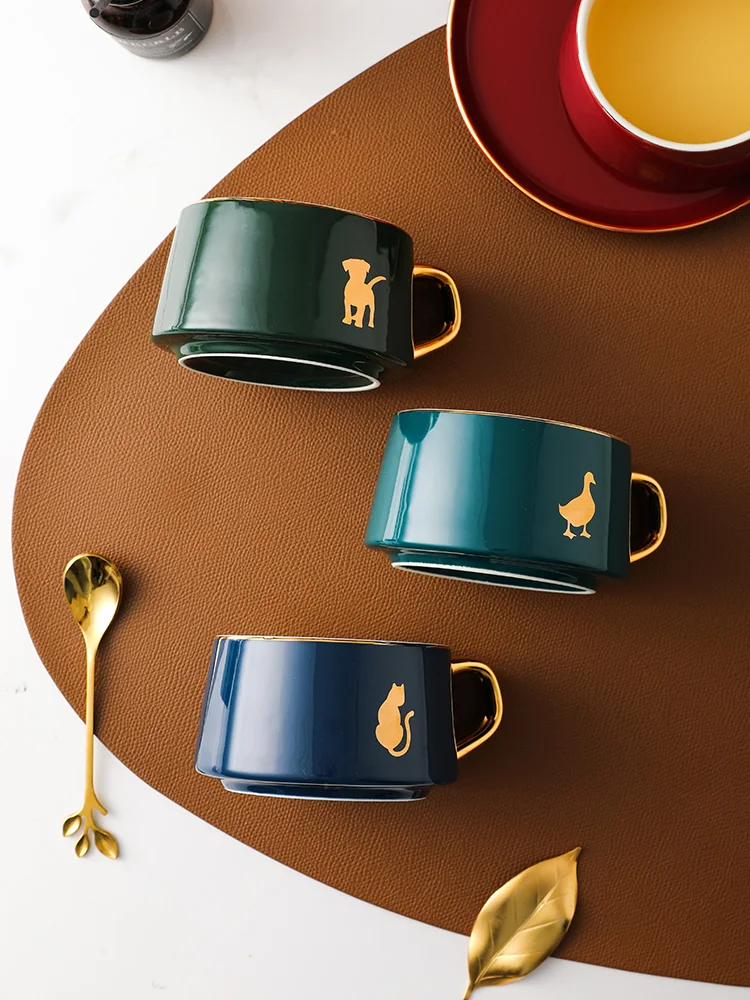 Фарфоровая британская кофейная чашка и блюдце роскошная королевская