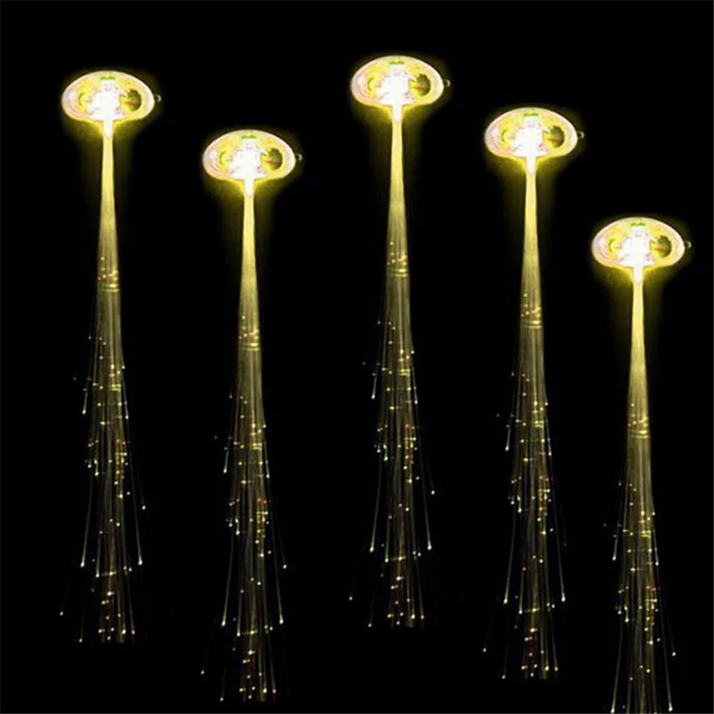 1 шт. красочные светодиодные светящиеся парики плетеные заколки для волос шоу