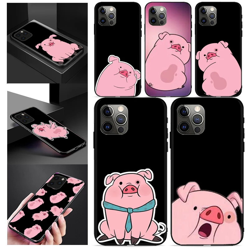 

Pink Piggy Phone Case For iPhone 12 Mini SE 2020 X XR 11 Pro MAX Coque Funda Back Cover Carcasa