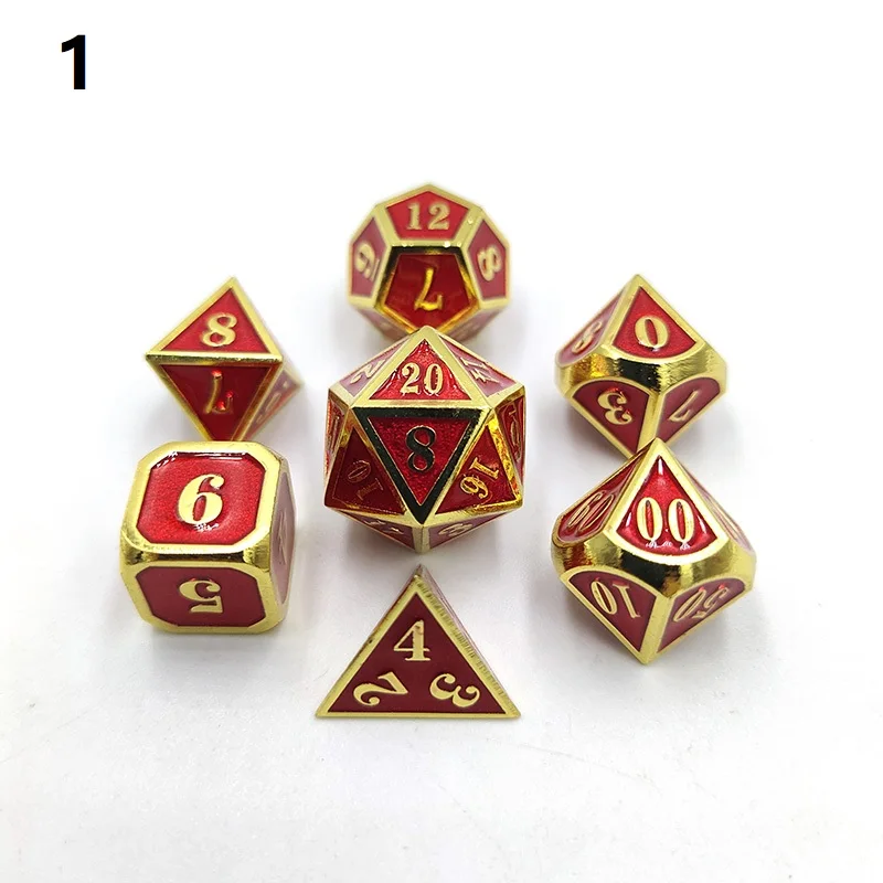 Новое поступление 7 шт./компл. игральные кости DND набор dados rpg dobbelstenen rol