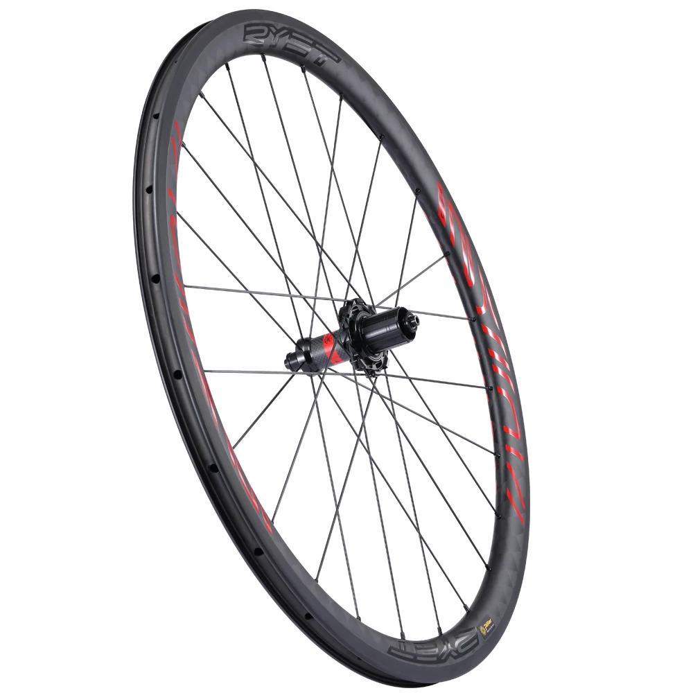 Online 700C Road Carbon Laufradsatz 35mm 40mm 45mm 50mm Carbon Fahrrad RĂ€der Klammer Rennrad RĂ€der RYET RADSĂTZE